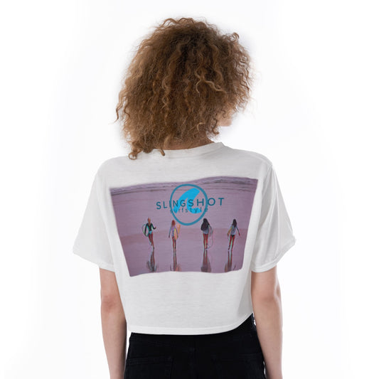 Relaxed Beach Cropped T-Shirt