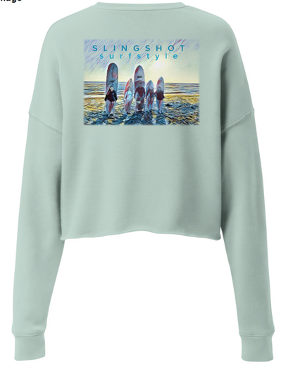 Vibes Surfboards Sweatshirt Crop
